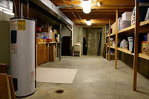 basement storage room
