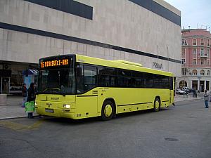 A photo of our local bus that we take to and from town sometimes.