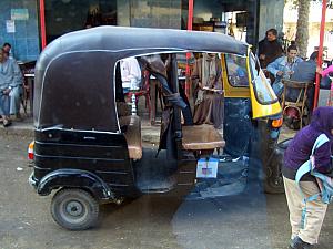 A three-wheeled car!