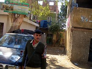 An Egyptian tourist police, at a checkpoint.