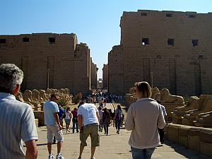 Karnak Temple Complex - supposedly the biggest in the world. For many centuries, Egyptian Pharoahs would add to this complex, leaving their own mark and memorial.
