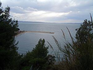 View of the Adriatic along the route.