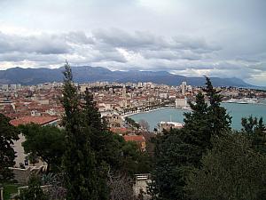 Looking towards Split from the stairs heading toward Meje.