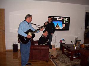 We're told that it wouldn't be a party in Dalmatia without a local playing guitar and singing traditional Dalmatian tunes. Our musician is the husband of the Croatian language class's instructor.