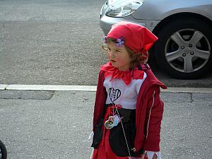 Children dressed up for Carnival, similar to Halloween in the US.