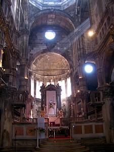 Inside the cathedral in ibenik.