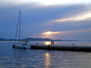 Sunset in Zadar.