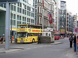 At Checkpoint Charlie.