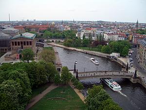 Looking at the views from Berliner Dom cupola.