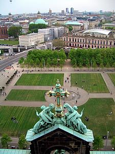 Looking at the views from Berliner Dom cupola.