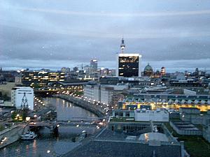 Atop the Reichstag.