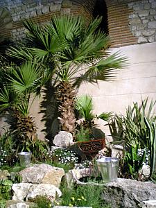 open garden area in Diocletian Palace basement