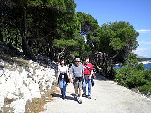 Walking back to proper Hvar Town.