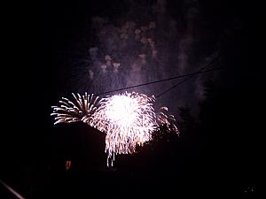Fireworks to end Sveti Duje day.