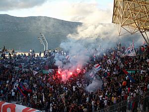 Flares to celebrate victory