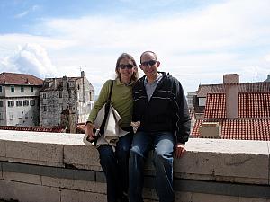 Atop the Sveti Duje cathedral.