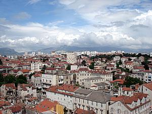 Atop the Sveti Duje cathedral.