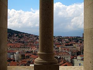 Atop the Sveti Duje cathedral.