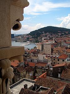 Atop the Sveti Duje cathedral.