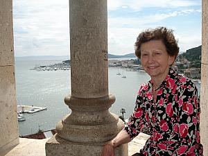 Atop the Sveti Duje cathedral.