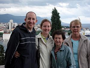 At Vidilice cafe viewpoint.