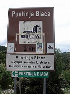 The road took us to the entry point to our hike to the Hermitage Blaca Museum  - a monastery built hundreds of years ago by monks fleeing the Turks. 