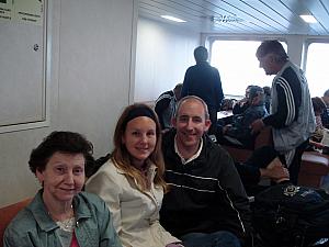 On the ferry back home to Split.