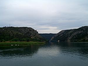 Kelly, Christina and Paula went to Krka National Park to see the water falls. They caught a ferry ride to the entrance.