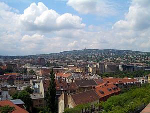 View of Budapest's suburbs.