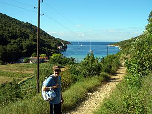 Walking to one more beach, a 'sandy' one.