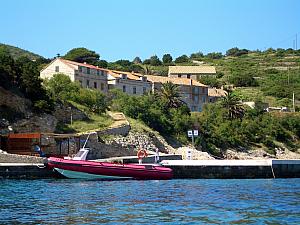 We took a 10 minute ride on this speedboat to another island to see the Blue Cave