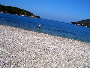 Relaxing at the beach in Vis Town