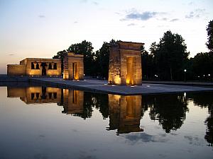 The Temple of Debod, at dusk