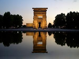 The Temple of Debod, at dusk