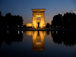 The Temple of Debod, at dusk