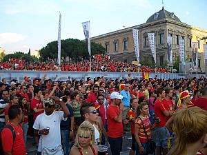 View of the crowd