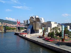 Guggenheim Museum in perspective with its surroundings