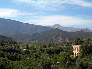 We began our day by going canyoning. Here we are stopping to pick up our gear at the company's home base in the Atlas mountains