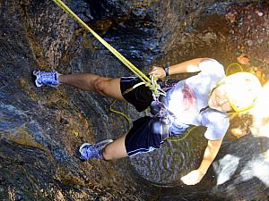 This gives you a good perspective of walking down the canyon wall