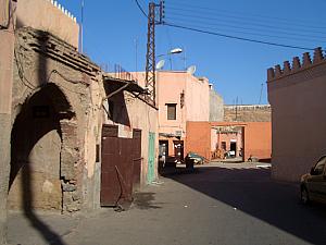 Walking through the old town to our Riad - most vacation rentals are privately-owned bed and breakfast houses called Riads.