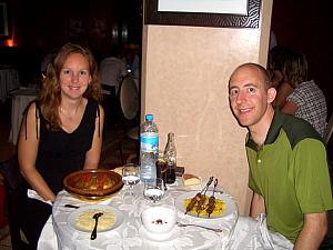 Dinner time! We ate at Al Fassia, a popular Moroccan restaurant, owned and operated completely by women. Wonderful to see this in a Muslim country. Sign of progress?