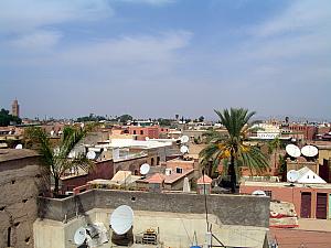 How many satellite dishes do you see? And do they point to mecca?