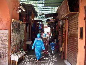 The medina contains Morcco's largest souk (traditional market). It sprawls over many streets throughout the old town.