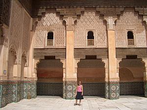 Kelly at Ben Youssef Medersa