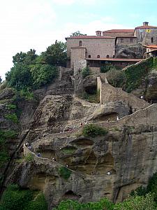 We climbed all of those steps to get to the top of the next monastery. About 315 steps there and 315 back. Piece of cake!