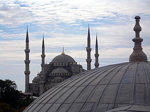 Looking towards the Blue Mosque