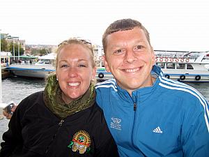 Going on a boat ride -- Kyleen and Kevin