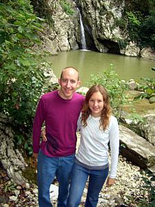 At the waterfall