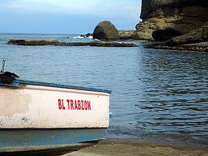 Boat harbor in Trabzon.