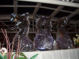 Dragon ice sculpture